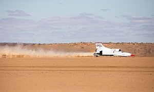 Rocket-Shaped Car Reaches 300 MPH in 13 Seconds in Initial Testing