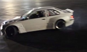 Rocket Bunny E36 BMW 3 Series with Toyota 2JZ Power Is an Awesome Drift Machine