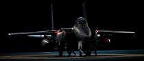 Rocketeer F-15E Strike Eagle Looks Like a Deadly Predator Lurking in the Dark