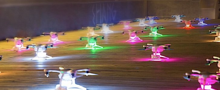 Ehang drone swarm