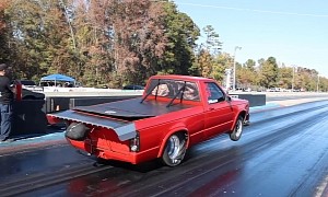 Rogue Nitrous BBC S-10 Almost Takes Off, Still Drags Trans Am and Wheelie Ranger