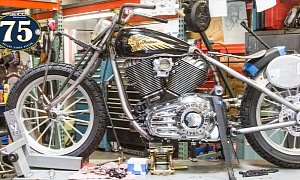 Roland Sands Shows Indian Chieftain-Based Custom Racer at Sturgis