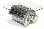 Rolls-Royce 6.75 V8 Engine Cylinder Block Coffee Table Probably Makes Waking Up Early Better