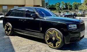 Rolls-Royce Cullinan Black Badge Rides on Yellow-Accented 26s Like a Wild Pansy