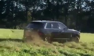 Rolls-Royce Cullinan Does Donuts in the Grass