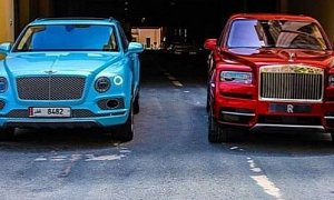 Rolls-Royce Cullinan Meets Bentley Bentayga in Qatar, The Colors Scream
