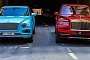 Rolls-Royce Cullinan Meets Bentley Bentayga in Qatar, The Colors Scream