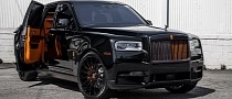 Rolls-Royce Cullinan RS Edition Mixes Basalt Black and Hermes, Including on Grille