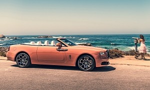 Rolls-Royce Dawn in Bespoke Coral Solid Is a Perfect Summer Trip Luxury Drop Top