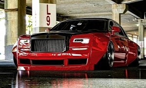 Rolls-Royce Ghost "Big Red" Is a Clean Widebody Vessel
