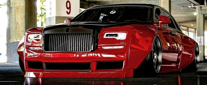 Widebody Rolls-Royce Ghost rendering