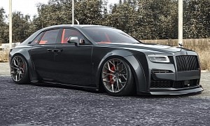 Rolls-Royce Ghost Gets Hooked on Steroids, Looks Like the Bouncer at a Car Meet
