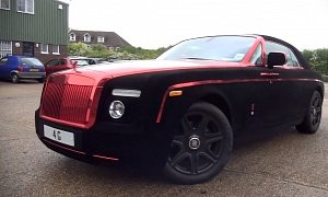 Rolls-Royce Phantom Coupe Wrapped in Velvet and Red Chrome