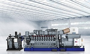 Rolls-Royce Runs 12-Cylinder mtu Generator Engine on 100 Percent Hydrogen
