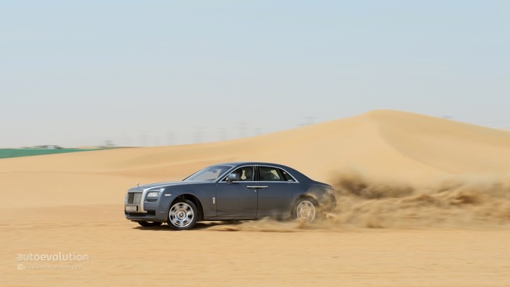 Rolls-Royce Ghost in the desert