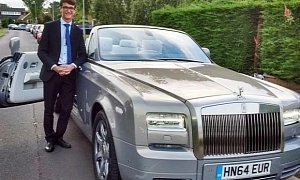 Rolls-Royce UK Sends Chauffeured Phantom Drophead Coupe to Pic Up Teen for Prom