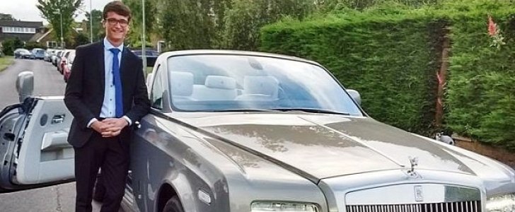 Rolls-Royce UK Sends Chauffeured Phantom Drophead Coupe to Pic Up Teen for Prom 