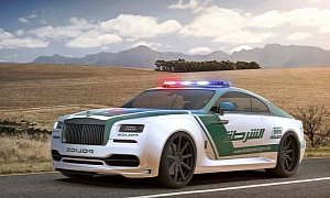 Rolls-Royce Wraith Dubai Police Car Rendered for the Smooth Criminal