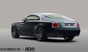 Rolls-Royce Wraith Rendered with Concave ADV.1 Wheels