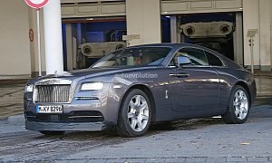 Rolls-Royce Wraith Sport Spied Wearing Massive Spoilers