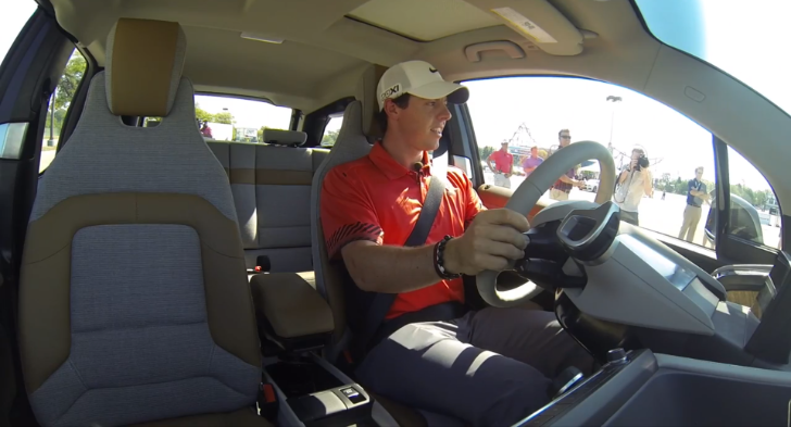 Rory McIlroy Test Drives the BMW i3