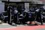 Rosberg's Tire Hit a Williams Mechanic in the Pit Lane