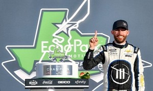 Ross Chastain Comes Out of Last Lap Clash To Take First Win in NASCAR