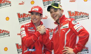 Rossi Joins Hayden, Makes Public Debut as Ducati Rider at Wrooom