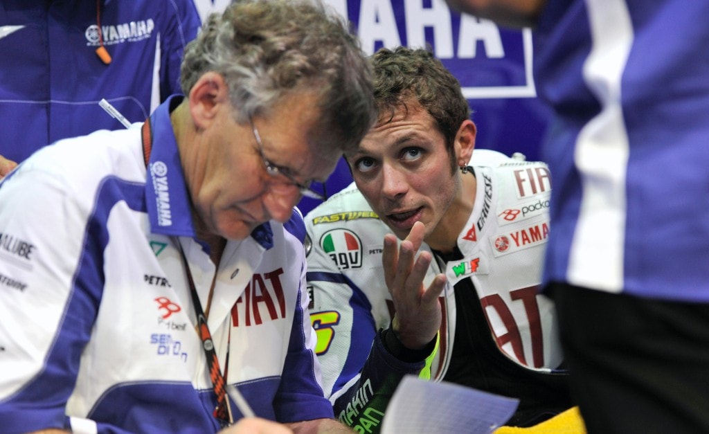 Valentino Rossi and crew chief Jerry Burgess