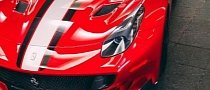 Rosso Fuoco Ferrari F12 TDF Looks Like a Red Devil