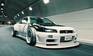 Rotary Nissan R34 GT-R Looks as Blasphemous as Someone Wearing Adidas in Nike Ad