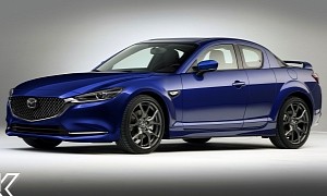 Rotary-Powered Mazda RX-8 Gets a Digital Facelift, Sends Out Mazda6 Vibes