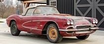 Rough 1961 Chevy Corvette Was Concealed for 56 Years, Has Non-Running Stroker V8