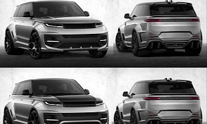 Rough 2023 Range Rover Sport Has a CGI Widebody Kit and Humongous Wheels