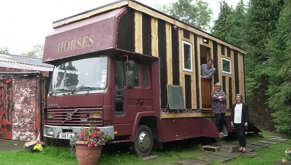 Hetty is a renovated vintage horsebox in Wales, UK