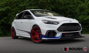 Roush Ford Focus RS Gets Candy Red Vossen Wheels