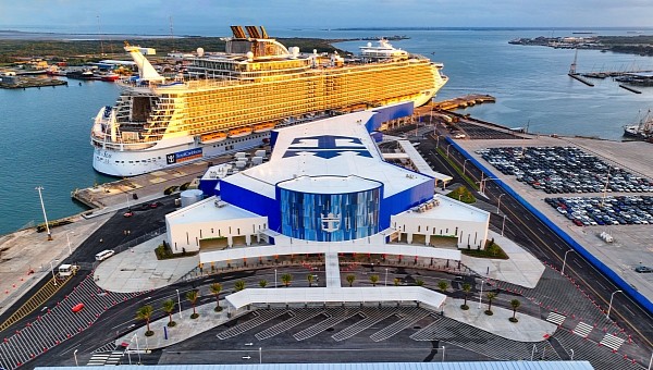 Royal Caribbean's new cruise terminal in Galveston, Texas, opens its doors