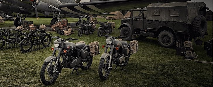 Royal Enfield tribute to the Flying Flea