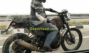 Royal Enfield Himalayan Spotted in a Funny, Battered Livery