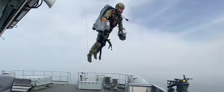 Royal Marines Jet Suit Boarding Ex