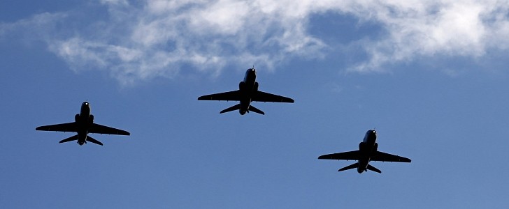 Hawks perform farewell flight over UK