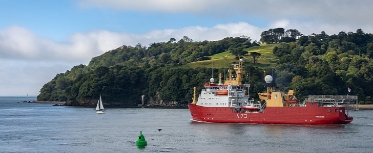 The HMS Protector will spend next year conducting research tasks on the Antarctic Peninsula