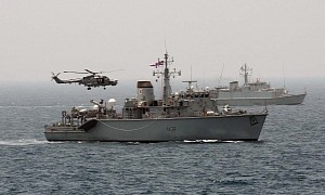 Royal Navy’s Minehunter Crews Celebrate a Mission Milestone