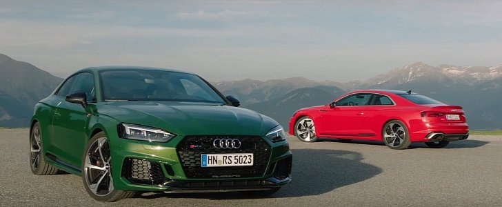 RS5 in Misano Red and Sonoma Green Get Extra Footage as Audi Announces Pricing