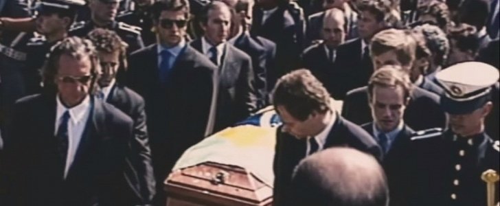 Pallbearers at Ayrton Senna's funeral
