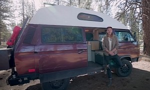 Ruby Is a 1990 Volkswagen Vanagon Transformed Into a Mobile Home by a Single Man