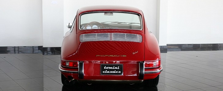 Ruby Red 1965 Porsche 911 with Pepita fabric seats