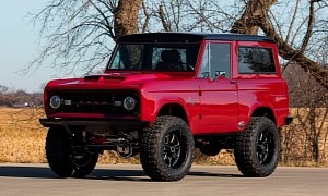 Ruby Red Coyote-Swapped 1976 Ford Bronco Restomod Asks $150k to Go on Adventures