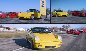 Ruf CTR Yellowbird Races Ferrari F40 and Dodge Viper ACR, It's in a League of Its Own
