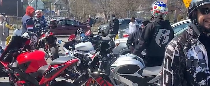 Ruff Ryders bikers come out to show support for hospitalized rapper DMX